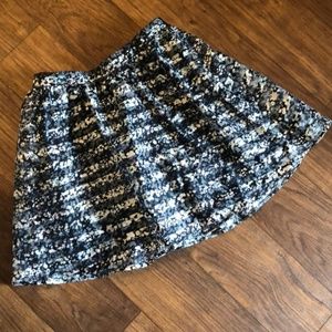 Xhilaration Abstract Design Skater Skirt Large